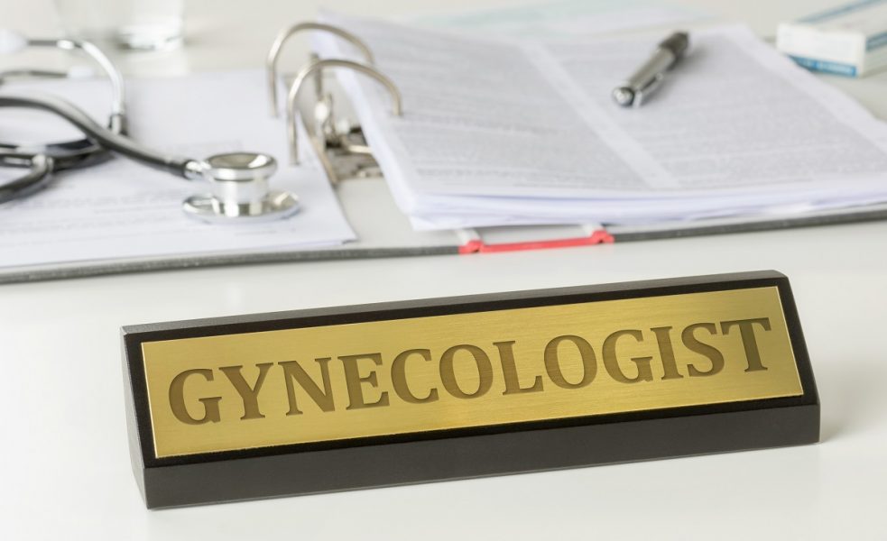 Gynecologist name plate